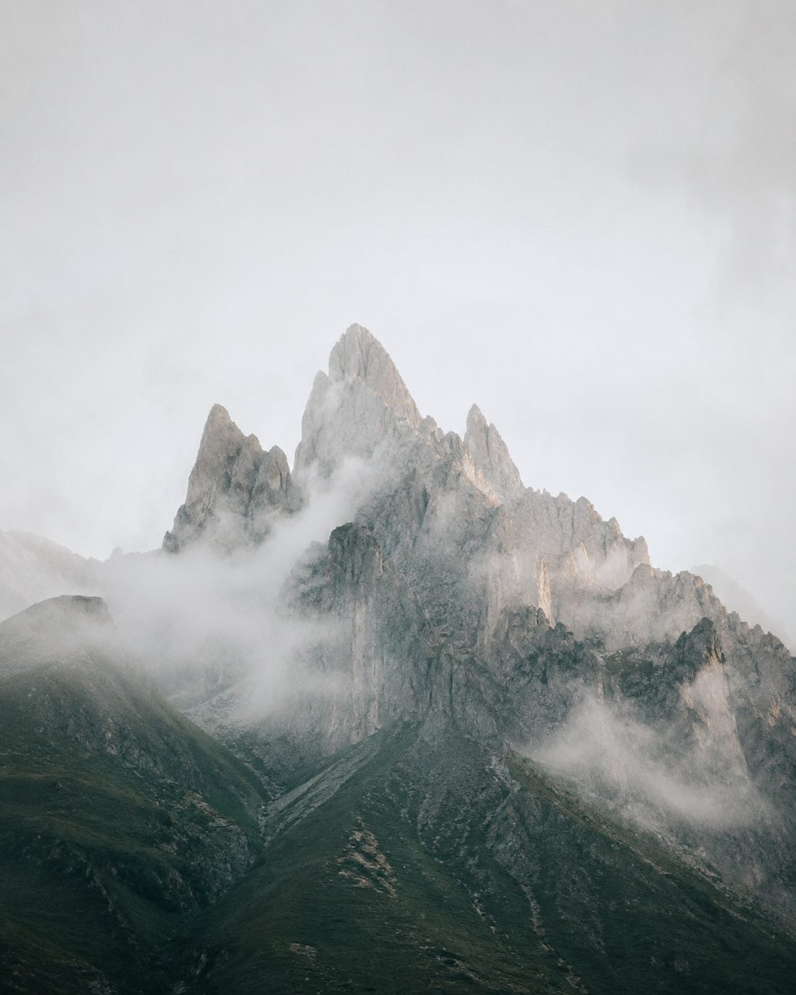 Misty peak
